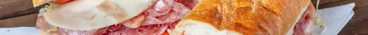 #2. Italian Combo Sandwich on Club Roll (Lettuce, Tomato, Roasted Peppers, Oil & Vinegar, Salami, Pepperoni, Provolone, Soppresata, and Prosciutto)