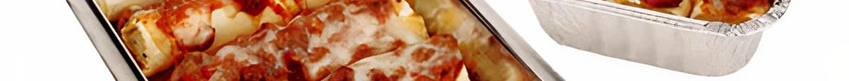Baked Manicotti with Heavy Meat Sauce