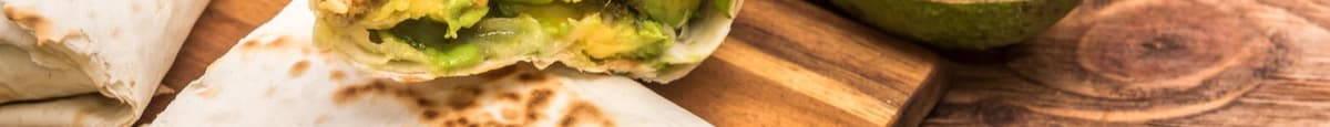 House Vegetable Breakfast Burrito with Avocado