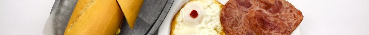 Desayuno de Huevos Fritos con Jamón / Fried Eggs and Ham Breakfast