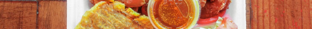 Plato de Camarón Frito / Fried Shrimp Plate