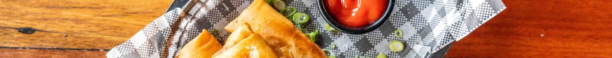 Cheeseburger Spring Rolls with Tomato Sauce
