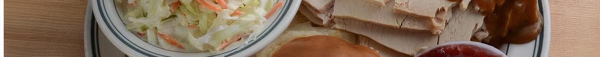 Hot Open-Faced Roasted Turkey Sandwich