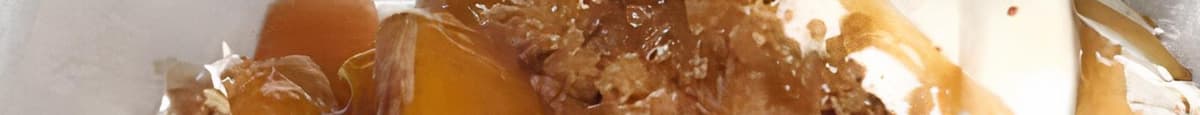 Pastel de Queso de Durazno / Peach Cobbler Cheesecake