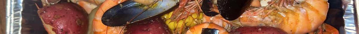 Big Combo A Shrimp with Head & Snow Crab Legs