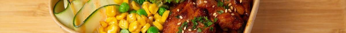 Sweet And Spicy Chicken Rice Bowl