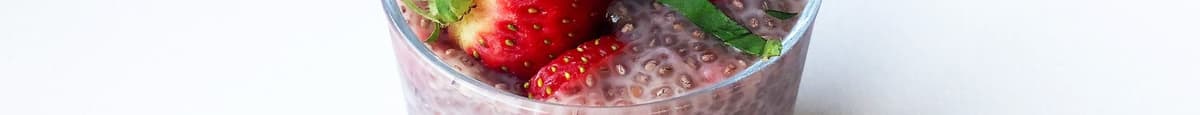Thrive Strawberry Lemon Basil Chia Pudding