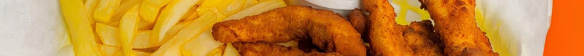 Dedos de Pollo con Papas / Chicken Wings with Fries