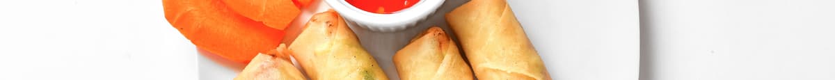 Homemade Noodles Veggie Spring Rolls (Indian Style) 4 Pieces