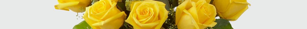 Dozen Yellow Rose Arrangement