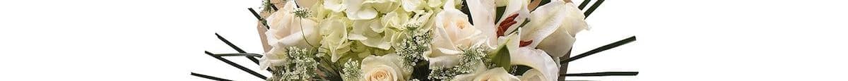 Bloom Haus™ 18 Plus Rose Bouquet - White