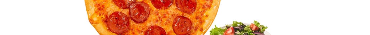 Area 51 Pepperoni Pizza + Greek Salad
