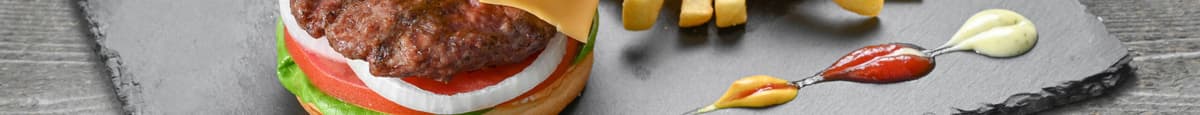 1. Hamburguesa Clásica Americana con Queso / 1. Classic American Cheese Burger