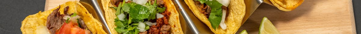 Tacos El Rosario (4 Tacos in Small Tortilla)