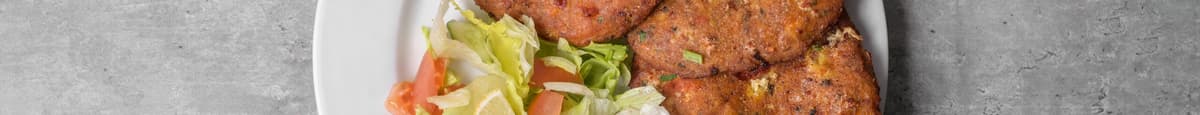 5. Poulet kabab de chapli / 5. Chicken Chapli Kabab