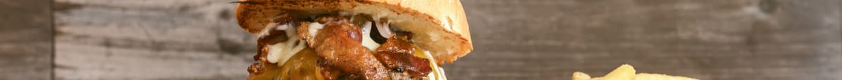 Bacon Cheddar Burger (poco picante)