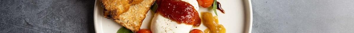 Blistered Cherry Tomato Burrata