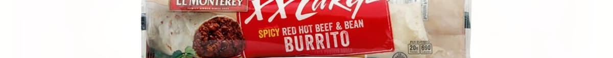 El Mont Burrito XXL Red Hot Beef Bean