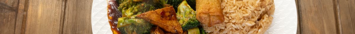 Broccoli & Tofu with Garlic Sauce Entrée