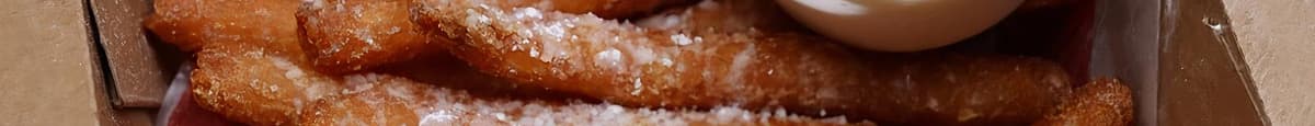 Funnel Cake Fries with Marshmallow Dip