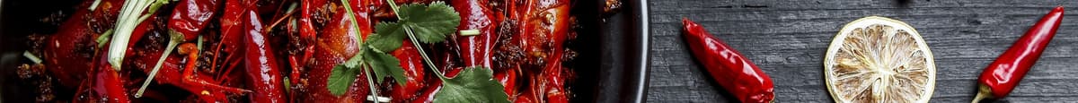 辣卤小龙虾(肉可能黑色)Prebraised Spicy Crawfish(meat may looks dark)(1LB)