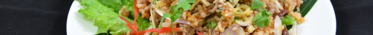 Nam Kao Tod* (Crispy Rice & Pork Salad)