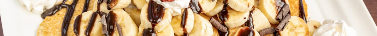Pain doré avec bananes et chocolat noisette / French Toast with Bananas and Chocolate Hazelnut