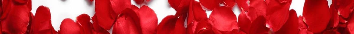FREE GODIVA CHOCL0ATE! W/Red Rose Petals BOX W/FREE GODIVA CHOC0LATE!