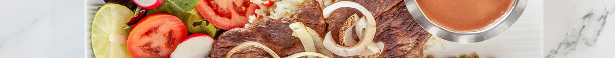 Carne de Res Encebollado / Beef Steak with Onions