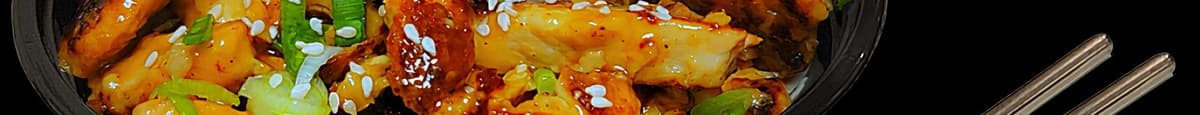 Teriyaki Chicken with Shredded Cabbage Bowl