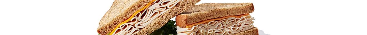 Turkey Cheddar on Wheat Sandwich