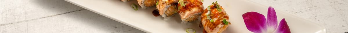 Torched Atlantic Salmon and Crabmeat Maki