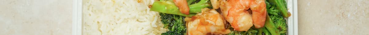 Shrimp with Broccoli Combination