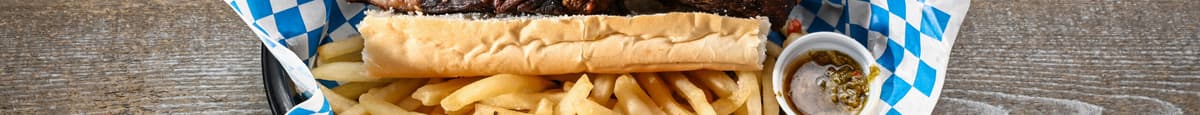 Vacio (Flank steak) Sandwich with Fries