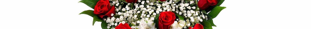 Premium Dozen Rose Bouquet -  Red