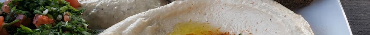 Hummus or Baba Ghanouj Plate