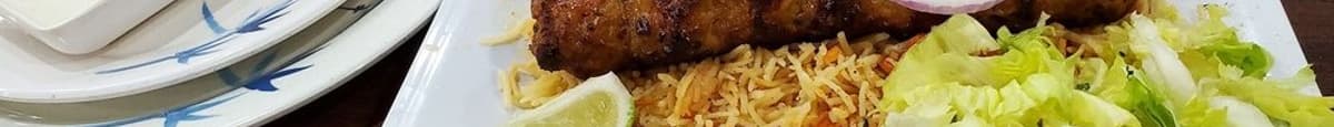 Lamb Kebab On Afghani Rice