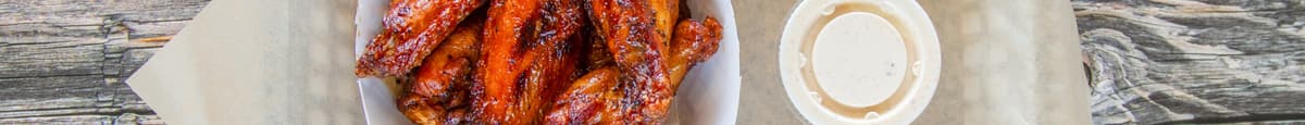 6 Smoked Chicken Wings