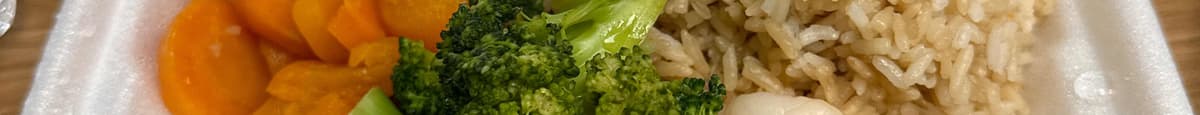 Hibachi Shrimp With Mushrooms Or Broccoli