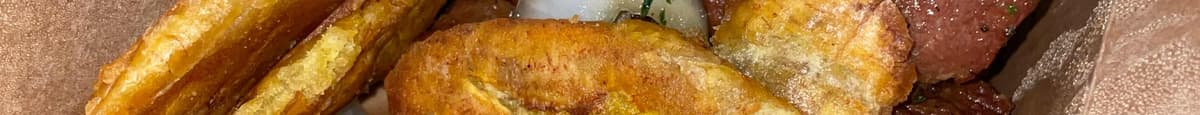 Tostones con Carne Frita/fried pork