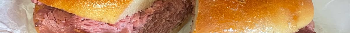Red Steer Pastrami Dip Sandwich