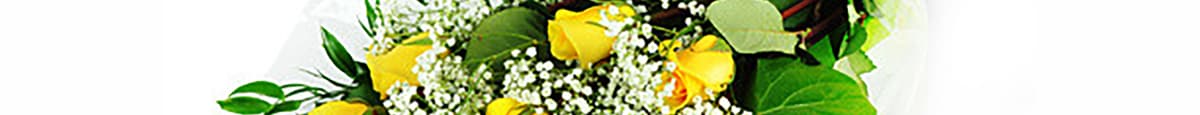 Long Stem Yellow Rose Bouquet
