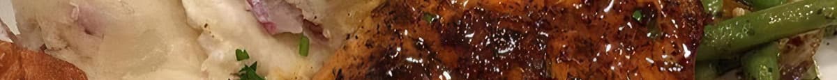 Kandi’s Honey Glazed Blackened Salmon