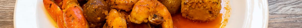 B. Shrimp, Snow Crab Leg & Black Mussel Combo