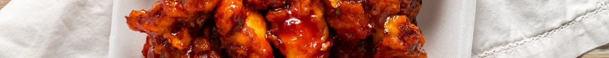 10pcs Glazed Fried Chicken (닭강정) - Sauce on Top