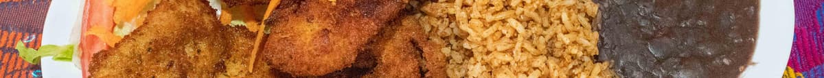Pechuga Empanizada Frita / Fried Breaded Chicken Breast