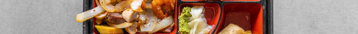 Hibachi Shrimp and Steak Bento Box