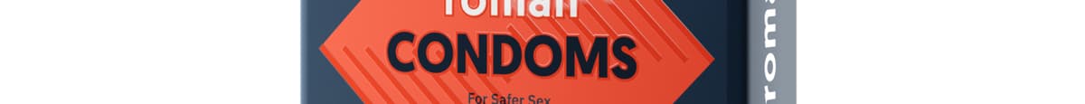 Roman Ultra-Thin Lubricated Latex Condoms, 3-Pack