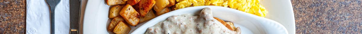 Biscuits & Gravy with Eggs