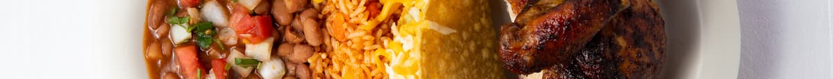 #3. 1/4 Rotisserie Chicken, Enchilada & Taco